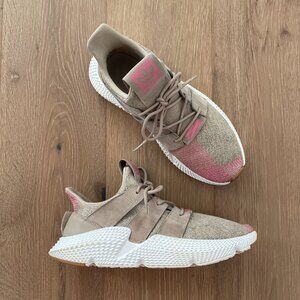Adidas Shoes Men 10.5 Prophere Trace Khaki Chalk Pink CQ2128 Tan Beige Sneakers